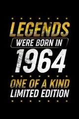 ler totalmente Legends were born in 1964: Dot Grid Jounal ToDo Exercise Book or Diary 6" x 9" (15.24 x 22.86 cm) 120 pages