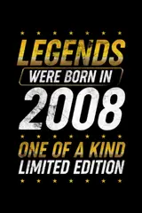 ler totalmente Legends were born in 2008: Dot Grid Jounal ToDo Exercise Book or Diary 6" x 9" (15.24 x 22.86 cm) 120 pages